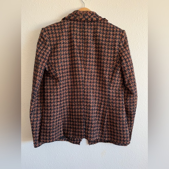 NWOT Veronica Beard Taja Houndstooth Check Cotton Blend Dickey Jacket - Picture 5 of 16